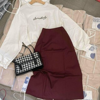 Set áo thêu + chân váy A