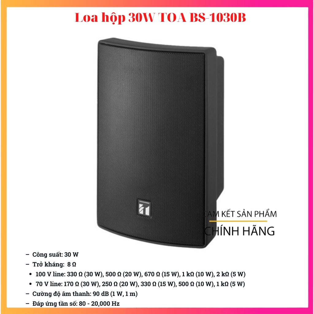 Loa hộp 30W TOA BS-1030B