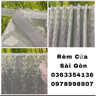Rèm Voan Trắng Dán Tường Rèm Voan Trang Trí Decor Phòng Khách Cửa Sổ Phòng Ngủ
