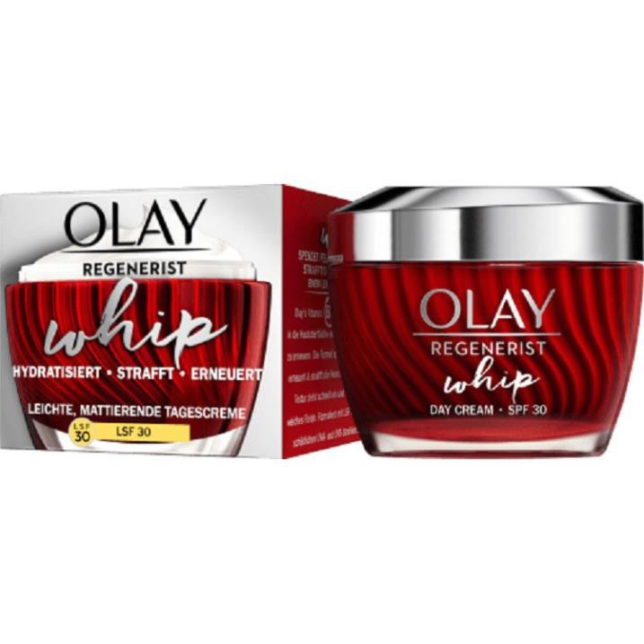 OLAY Regenerist Whip Day Cream SPF30 – Chống  lão hóa, chảy xệ nâng cơ và săn chắc da