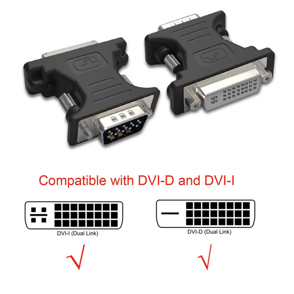 Mới Đầu Chuyển Đổi dvi Sang vga dvi-d 24 + 1 dvi 24 + 5 Chuyên Dụng