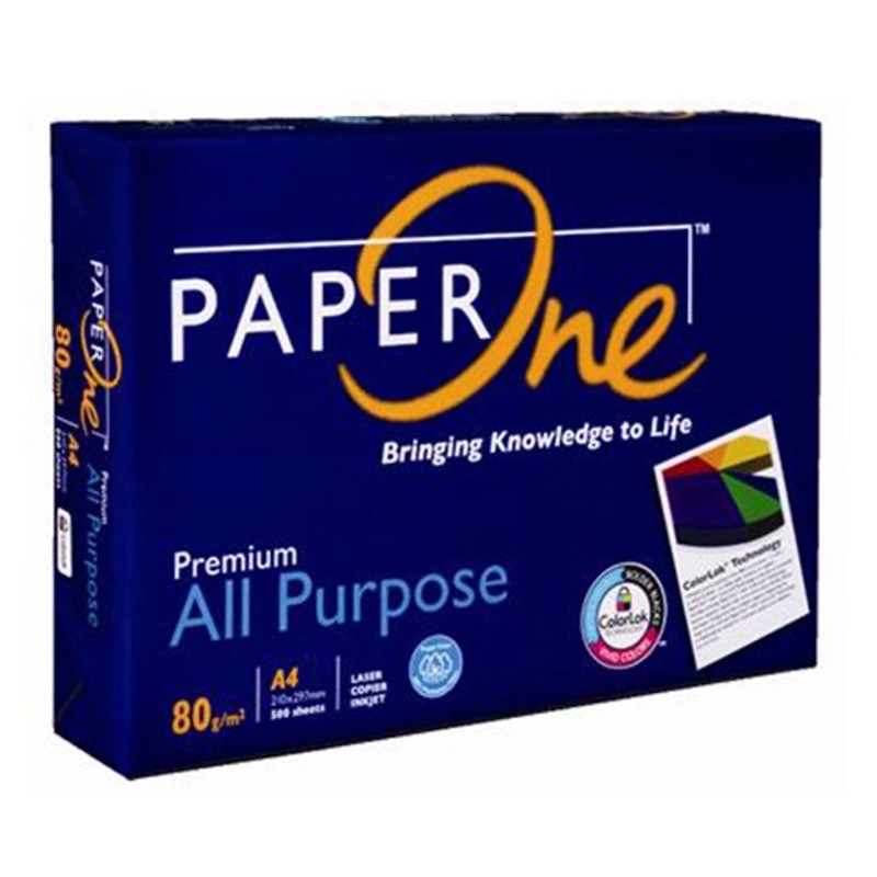 Giấy A4 Paper One định lượng 80gsm.