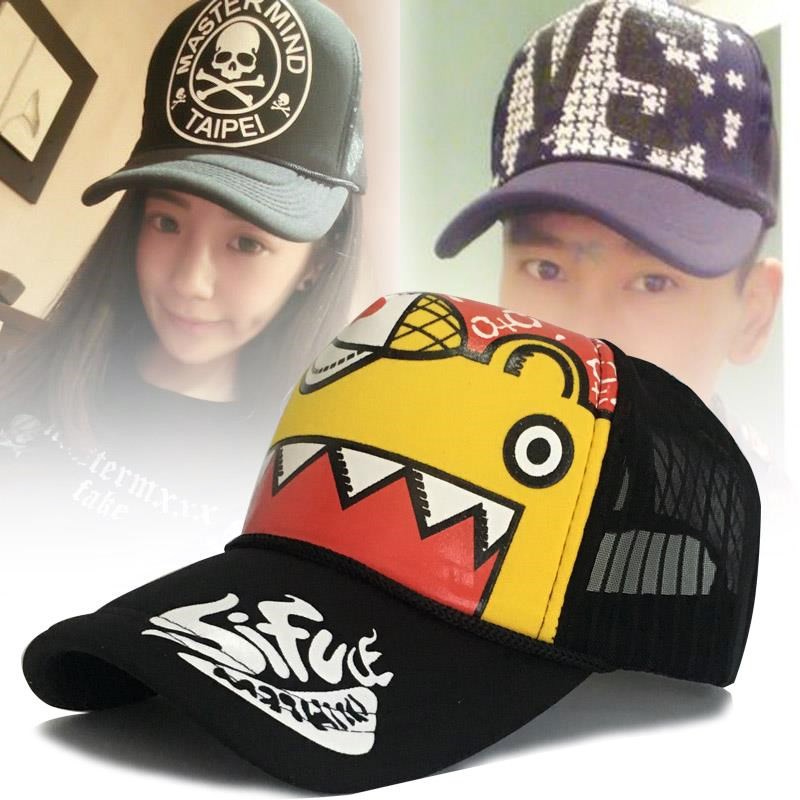 Mũ lưỡi trai phốI lướI mỏng thoáng khí chống nắng thời trang mùa hè dành cho nam và nữ