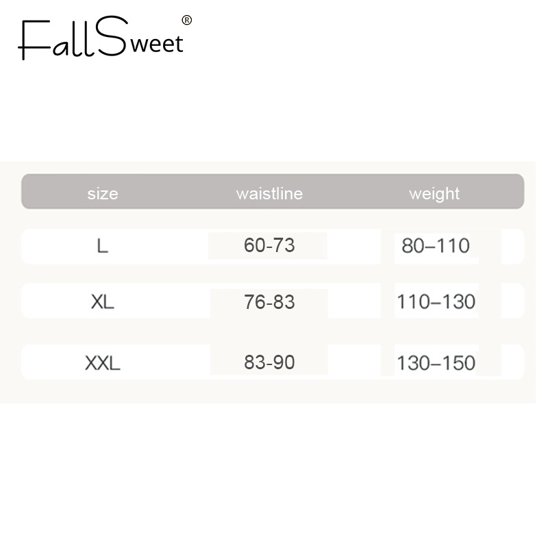 Quần lót FALLSWEET lưng cao định hình eo kích thước lớn thoáng khí cho nữ