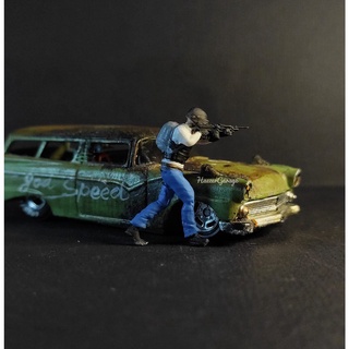 Mô hình nhân vật diorama game pubg 3d tỉ lệ 1/64 bằng nhựa resin s3d