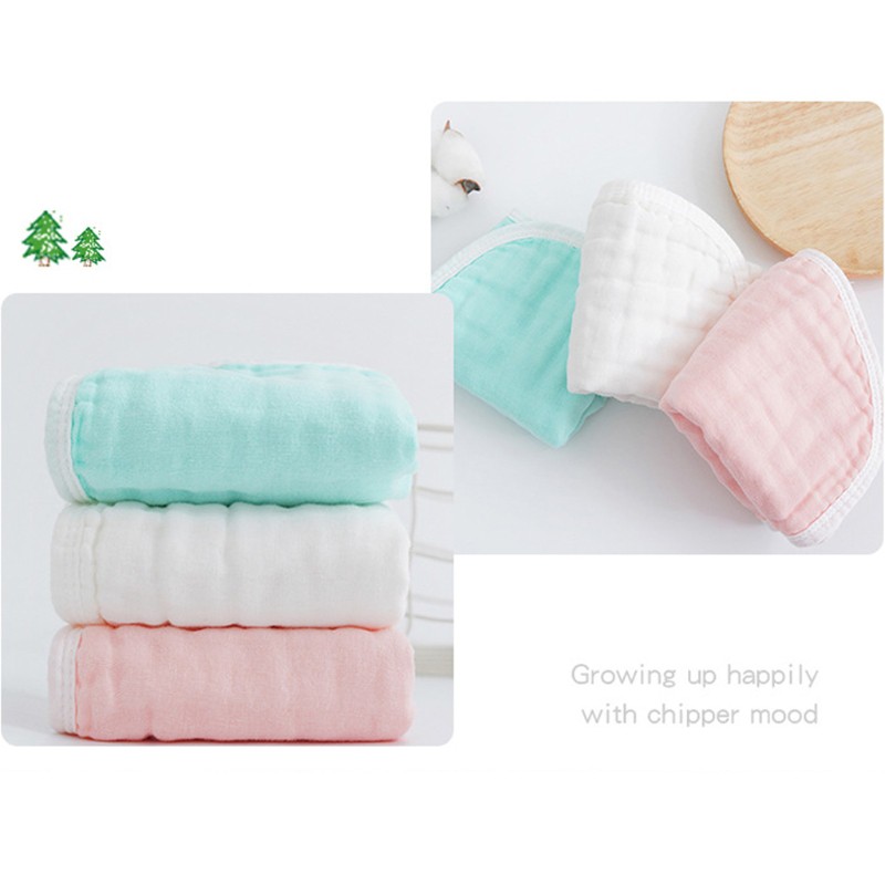 Set 3 Khăn Lau Cotton 6 Lớp Xinh Xắn Dành Cho Bé