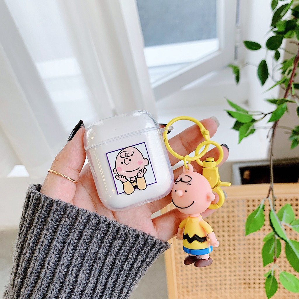 Ốp Bảo Vệ Hộp Đựng Tai Nghe Airpods 1 / 2 Hình Chó Snoopy Xinh Xắn