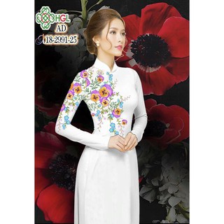 Vải áo dài 3D