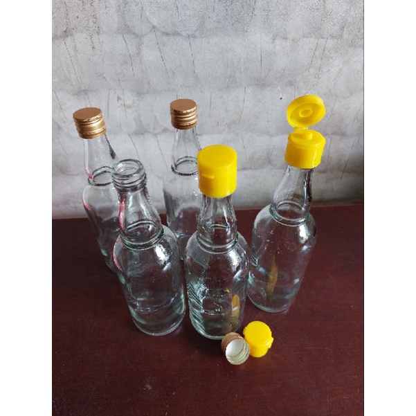 COMBO 3 CHAI - 6 CHAI - 10 CHAI THỦY TINH TRÒN 500ML / NẮP NHÔM - NẮP NHỰA XỊT