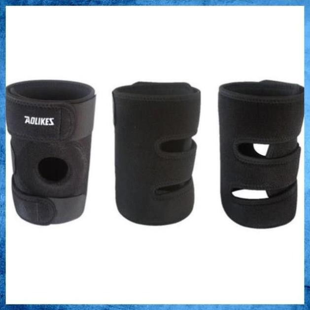 đai đầu gối Aolikes AL  7616 có đệm hơi silicone thoáng khí bó ống khớp băng cuốn bảo vệ quấn gym yoga