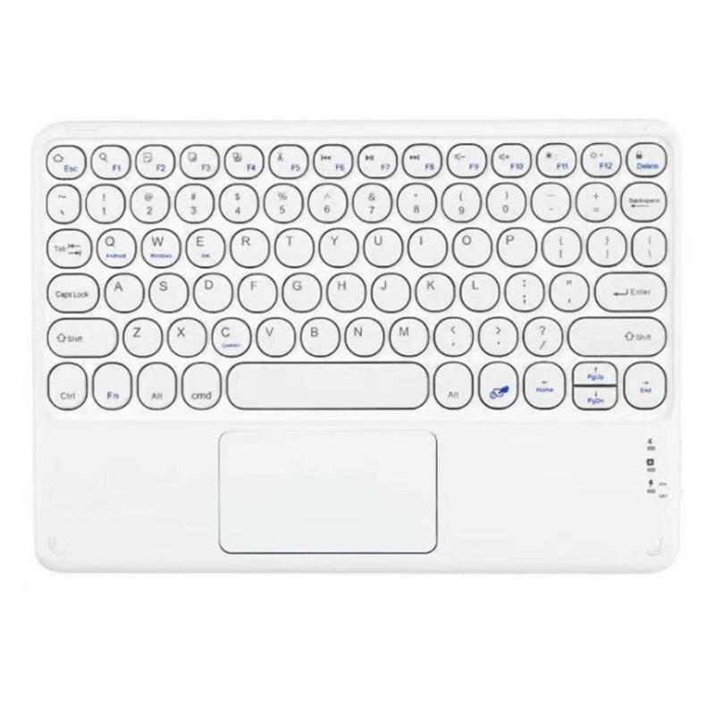 Bàn Phím Không Dây Bluetooth 5 0 Màu Sắc Retro Cho Touchpad