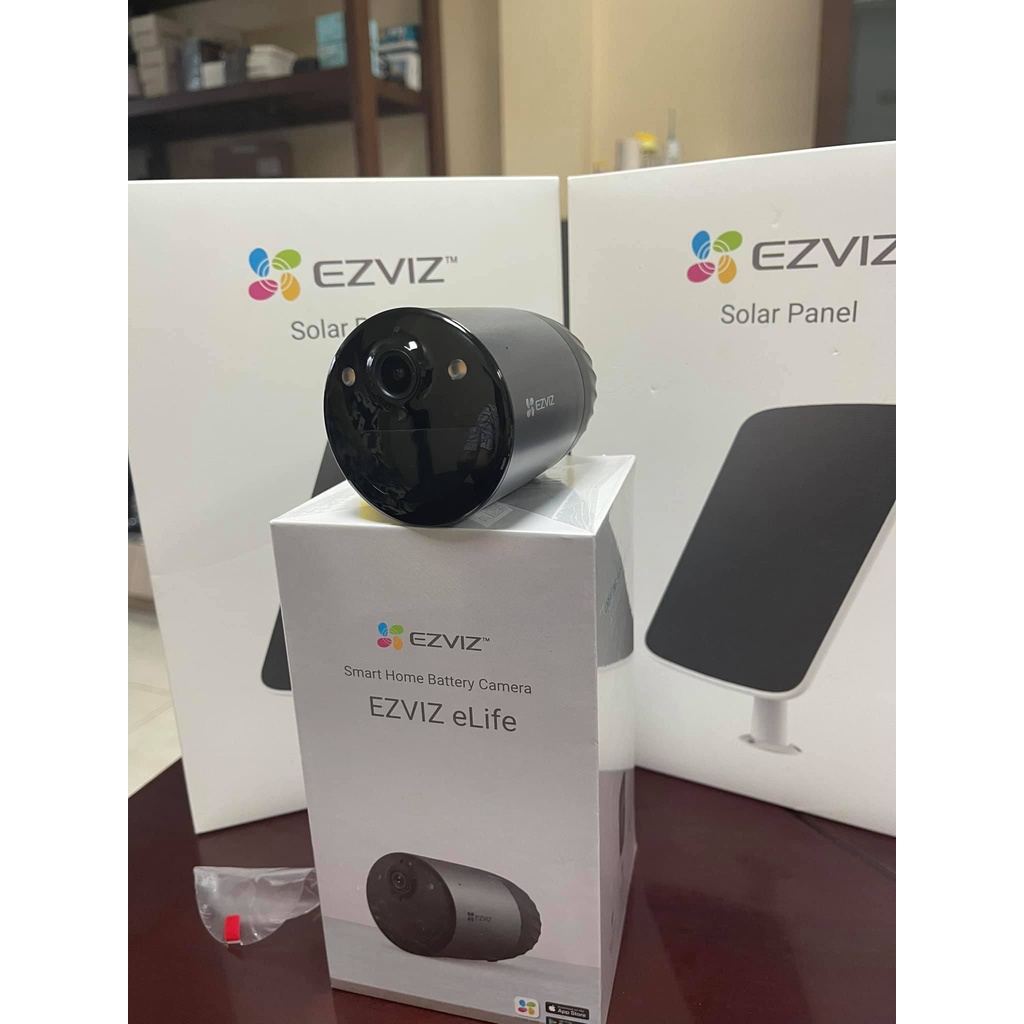 Camera IP Wifi không dây ngoài trời Dùng Pin Sạc in EZVIZ CS-BC1C Full HD 2MP - tùy chọn kèm pin mặt trời CS-CMT-Solar