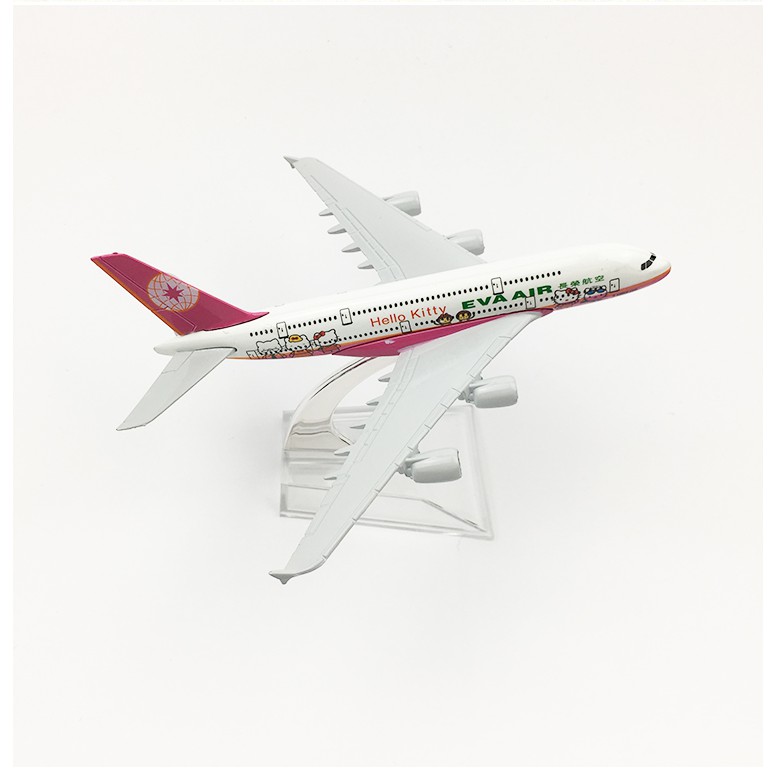 Mô hình máy bay hello kity màu hồng 16cm