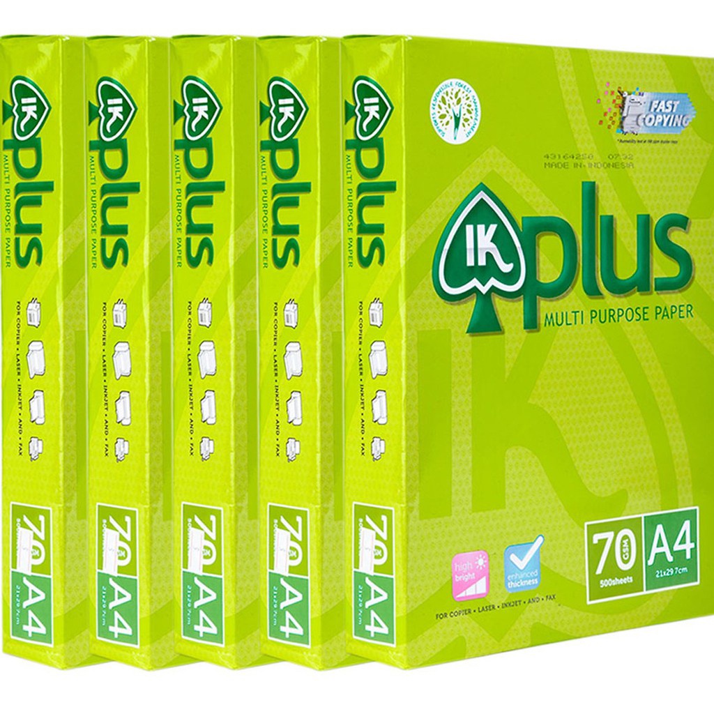 Giấy in IK plus A4, IK Plus A5 Định lượng 70gsm