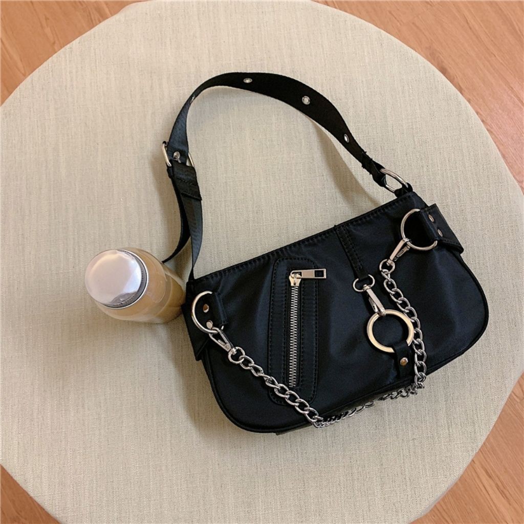 (Mẫu Mới) Túi kẹp nách nữ túi đeo vai nữ vải dù KR 388- Vải dù cao cấp, Dây tùy chỉnh, Size 28- KARA 388