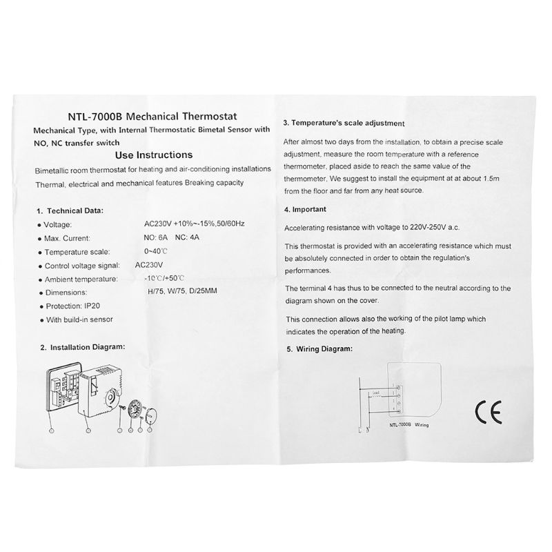 Bộ Điều Khiển Nhiệt Độ Cơ Khí Tiết Kiệm Năng Lượng