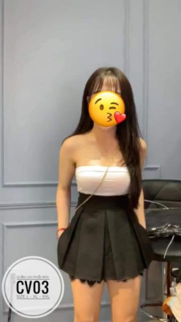Quần váy phối ren BIGSIZE CV03