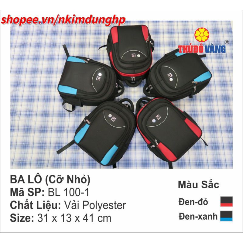 Balo cỡ nhỏ Thủ Đô Vàng---- Mã SP: BL100, BL100-1