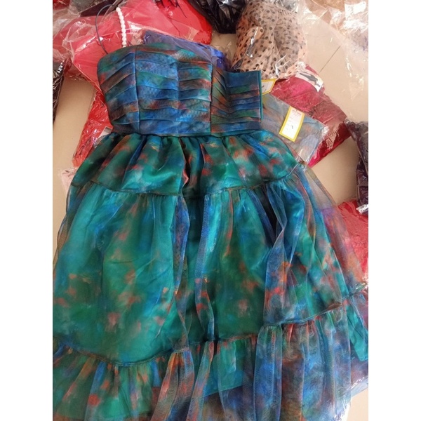 Váy thiết kế cao cấp xoè sang chảnh lụa organza Joven