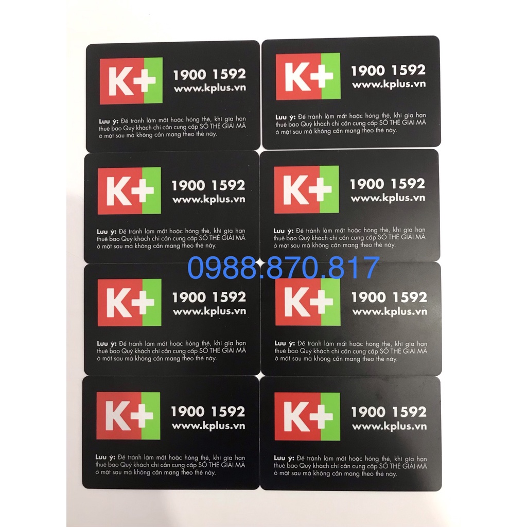 THẺ GIẢI MÃ K+ - DÙNG CHO TẤT CẢ ĐẦU THU K+