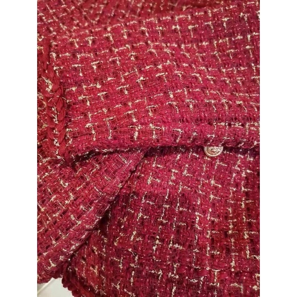 Bộ váy khoác dạ tweed