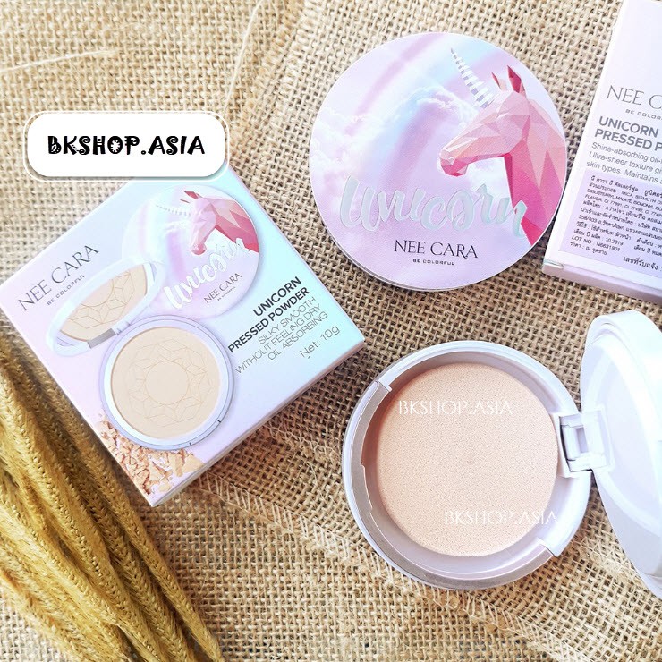 [Thái Lan] Phấn Phủ Kiềm Dầu Mỏng - Mịn Nee Cara Unicorn Pressed N663