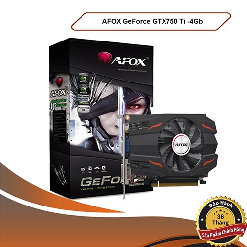 VGA AFOX GTX-750TI (4GB / 128bit / DDR5 ) (VGA AFOX GTX-750TI MQ)