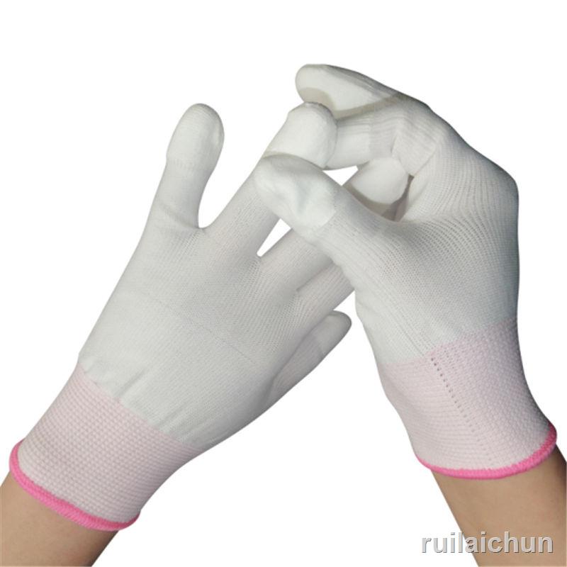 Găng tay làm việc nghệ thuật đeo ngón tay 0821Pu bằng Nylon mỏng chống trượt chống mòn