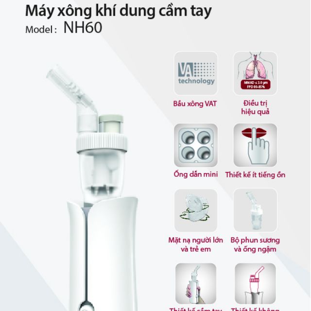 Máy xông khí dung cầm tay Rossmax NH60