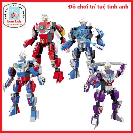 Lego xếp hình Ô tô Robot Tàu chiến