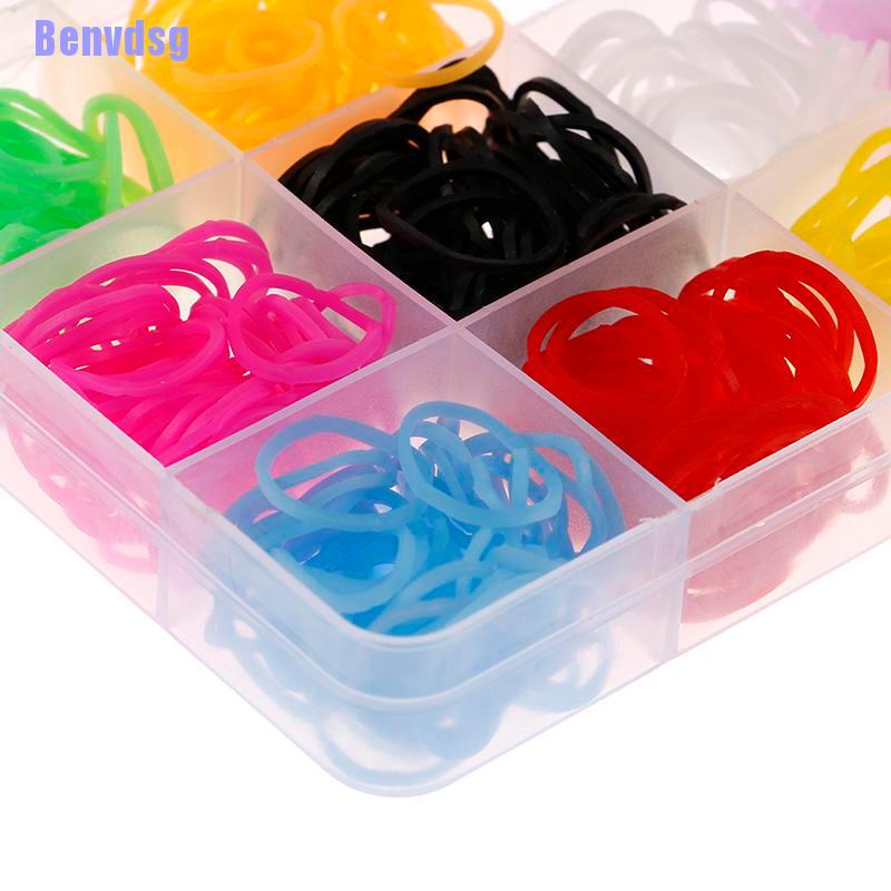 Set 500 Dây Cao Su 12 Màu Sắc Dùng Để Trang Điểm Đuôi Tôm Hùm