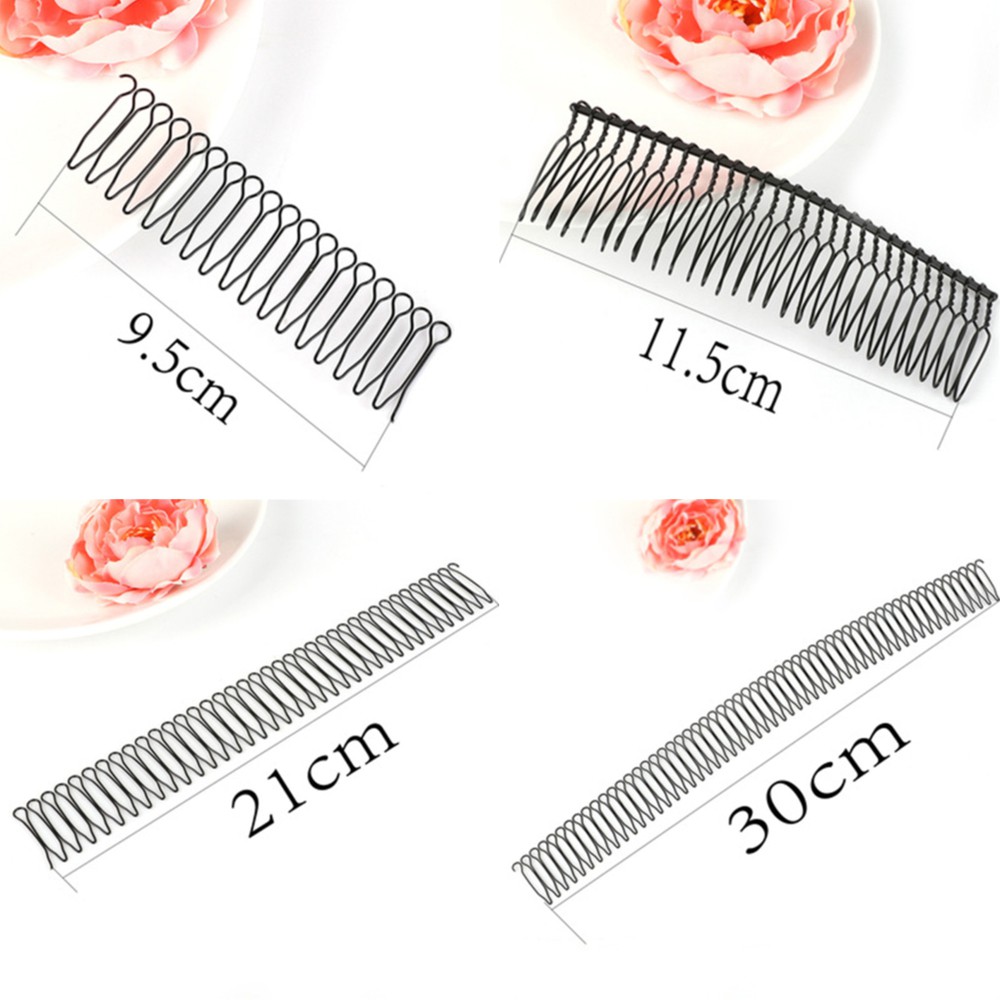 [Hàng mới về] Kẹp Tóc Kiểu Lược Tạo Kiểu Tóc Màu Đen Bằng Hợp Kim Dành Cho Nữ