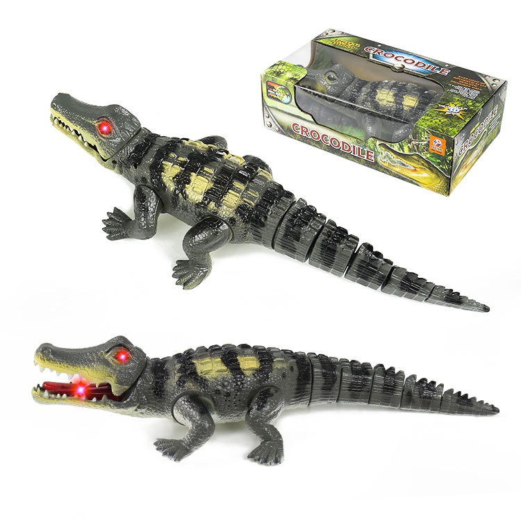 Cá sấu siêu to khổng lồ chạy pin đồ chơi trẻ em phát sáng phát nhạc