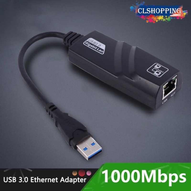 Bộ Chuyển Đổi Mạng Lan Rj45 Usb 3.0 Sang 10 / 100 / 1000 Mbps Cho Pc Mac