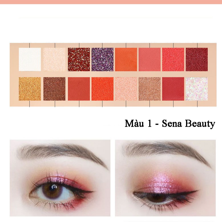 Phấn mắt Lameila 16 Ô Lameila Coffee x Lemon Tea Sena Beauty | BigBuy360 - bigbuy360.vn