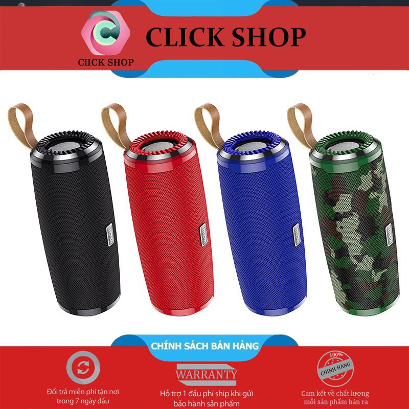 Loa bluetooth hoco BS38 hỗ trợ thẻ nhớ TF USB chân cắm 3.5 đài FM - Loa hoco BS38 có dây cài