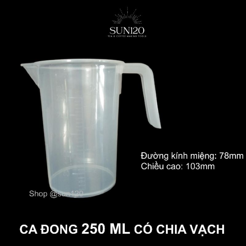 Ca đong định lượng chia vạch 250ml dùng đong đồ uống, làm bánh, pha chế