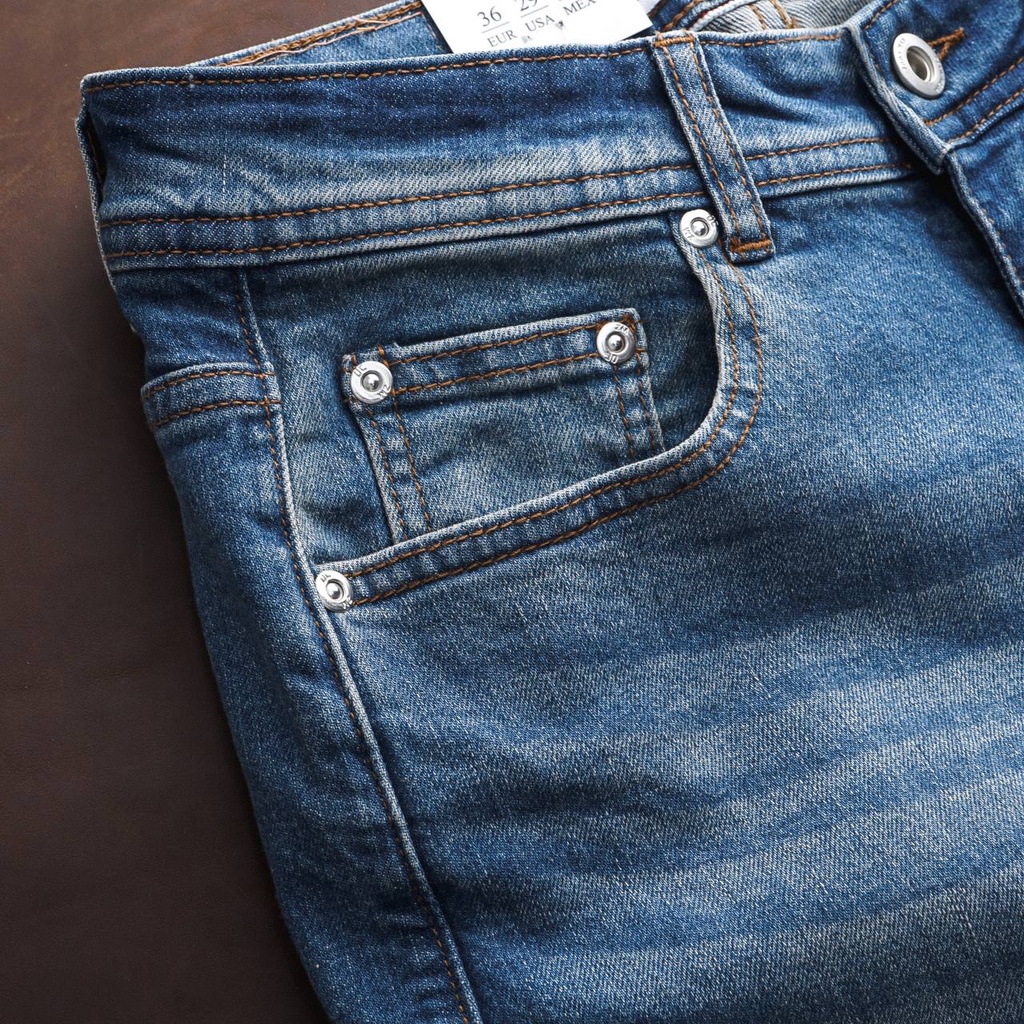 Quần Jean dài nam ZARA xanh nhạt,Form slimfit,chất vải co dãn,ống quần 14-17cm,HÀNG VNXK - JZR052227