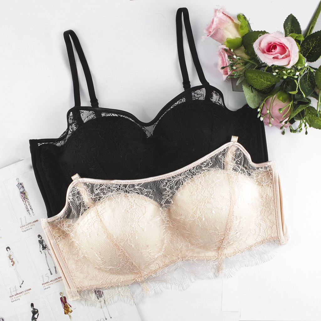 Áo Ngực Không Gọng Chất Liệu Nylon Phong Cách Quyến Rũ