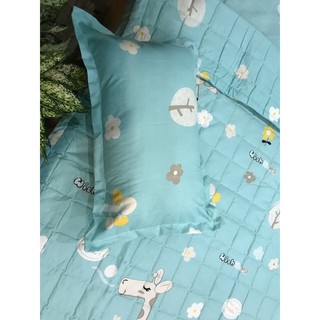 (RẺ NHẤT SÀI GÒN)Bộ ga gối poly Drap 1m6x2m mã hàng M08