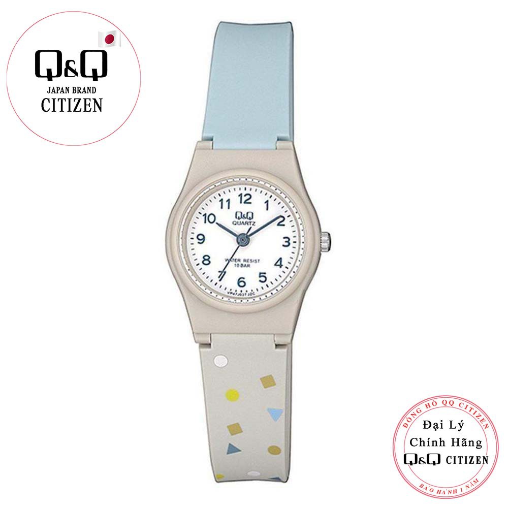 [Mã FARSBR243 giảm 15% đơn 249K] Đồng hồ nữ thời trang Q&Q Citizen VP47J037Y dây nhựa thương hiệu Nhật Bản