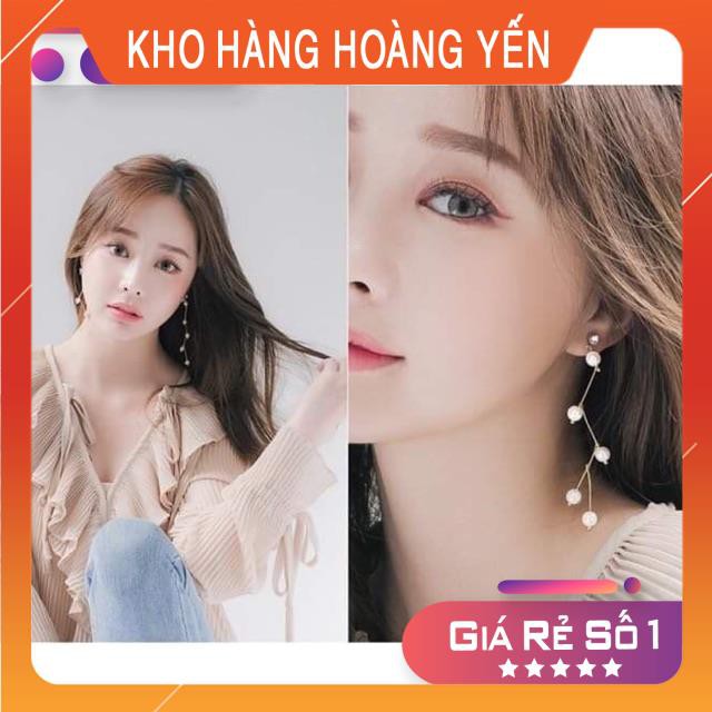 Đôi bông tai ZicZac ngọc siêu sang trọng