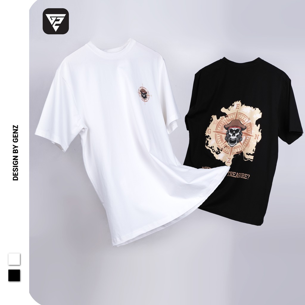 Áo thun tay lỡ GENZ phông Unisex nam nữ Cotton oversize form rộng Where My Treasure | BigBuy360 - bigbuy360.vn