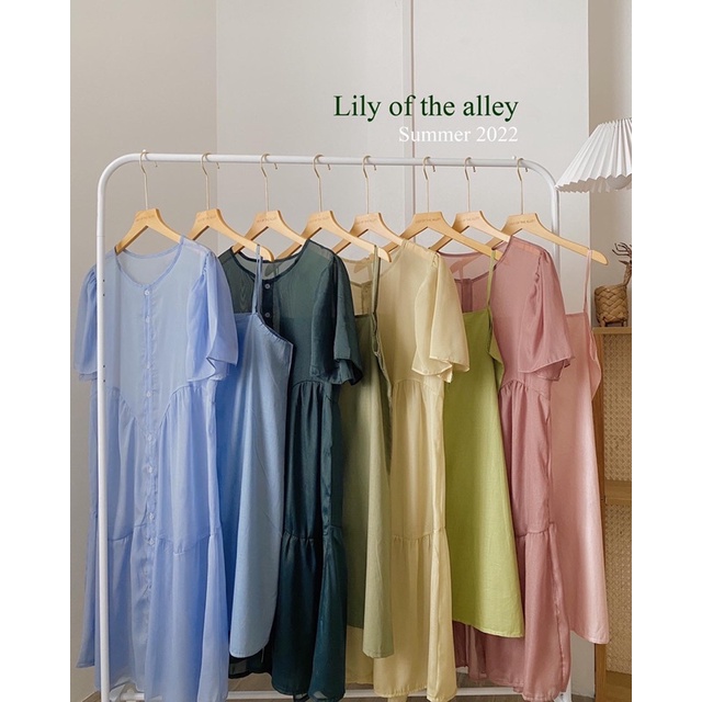 Váy babydoll tơ 3 tầng kèm lót váy 2 dây