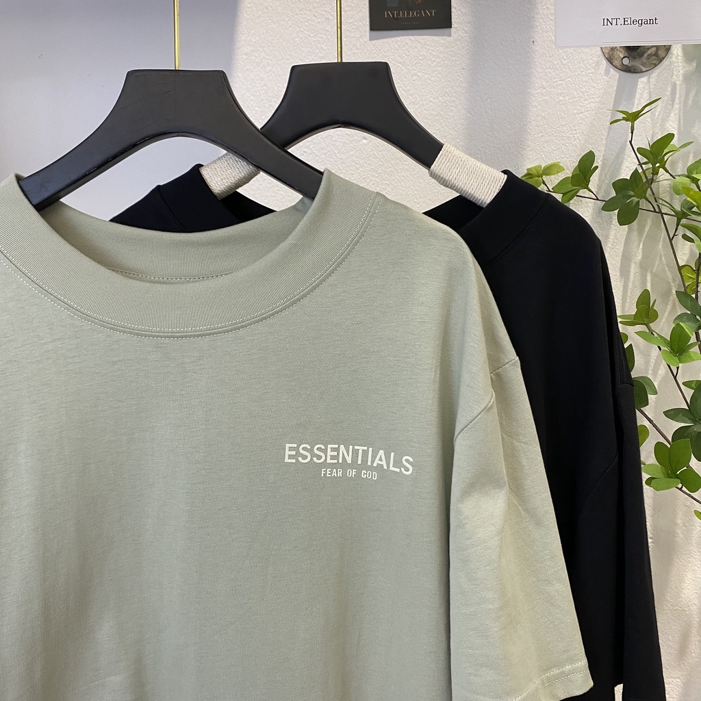 Áo thun Essentials Fear Of God FOG ss22 Seafoam bản cao cấp, Áo tee Essentials oversize nam nữ