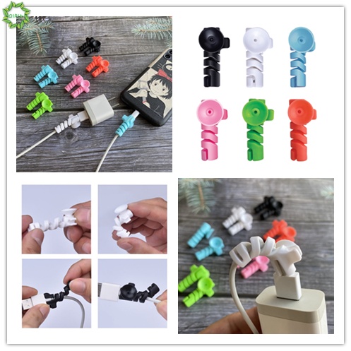 Dây quấn bảo vệ dây cáp sạc dữ liệu dạng xoắn ốc chống gãy