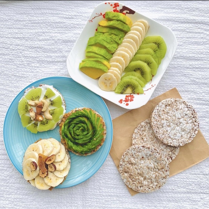 Bánh gạo lứt huyết rồng nguyên hạt bánh ăn kiêng, giảm cân, eatclean  by tiệm nhà Mơ