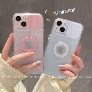 iPhone 13 Ốp điện thoại trong suốt có giá đỡ có nắp trượt bảo vệ camera cho iPhone 13 Pro Max 12Pro Max  11 Pro Max X XS Max XR 8 7 Plus | BigBuy360 - bigbuy360.vn