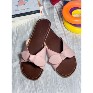 Dép Nữ Thời Trang Cao Cấp - Nơ Ú - Màu Hồng - Loại Cao Cấp - Độ Cao Đế 2cM