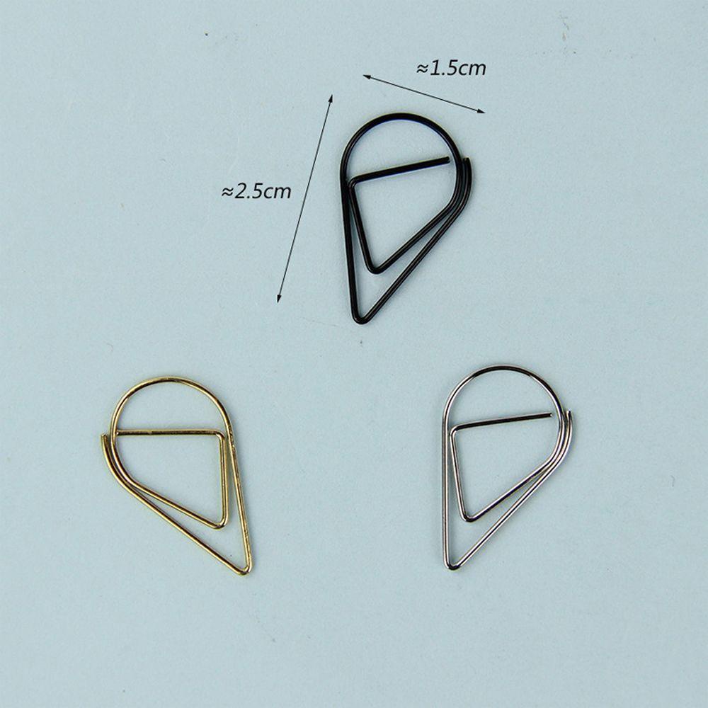 Mmluck Book Mark 10 Kẹp Kim Loại mini Đánh Dấu Trang Sách Hình Giọt Nước